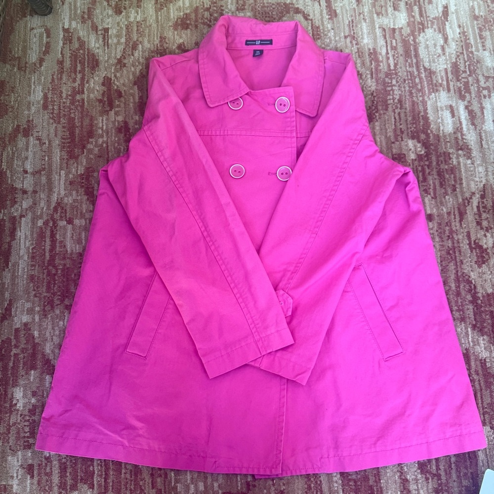 GAP Vibrant Pink Coat! Size XXL - Picture 2 of 7